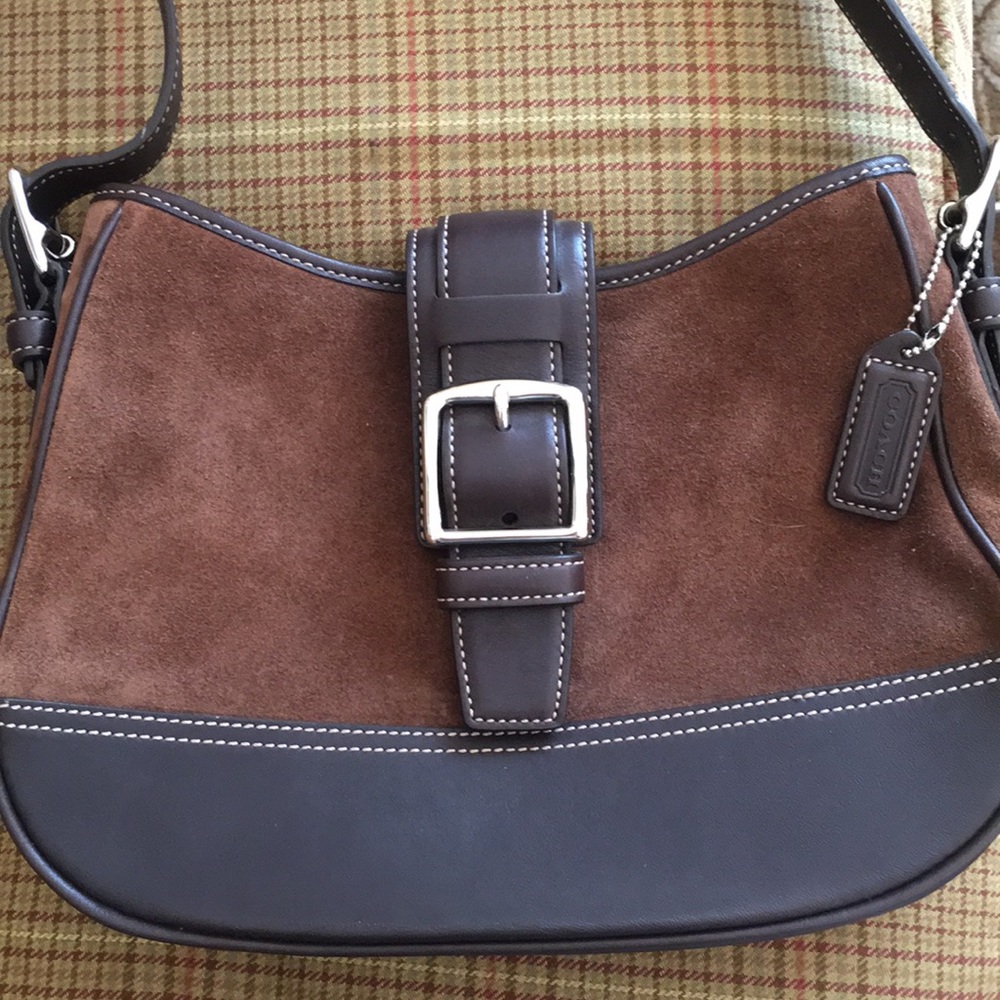 Coach brown leather bag